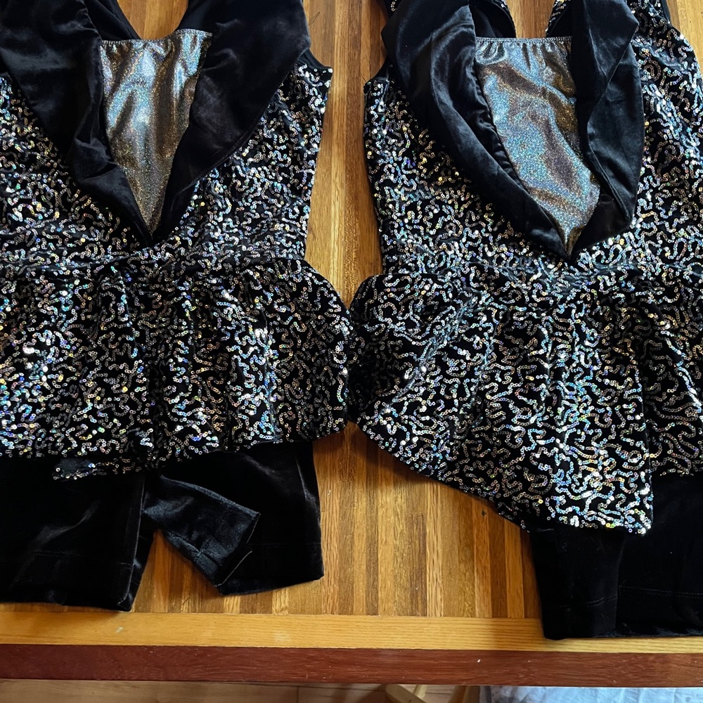 Black and Silver Sequin Performance Outfit
